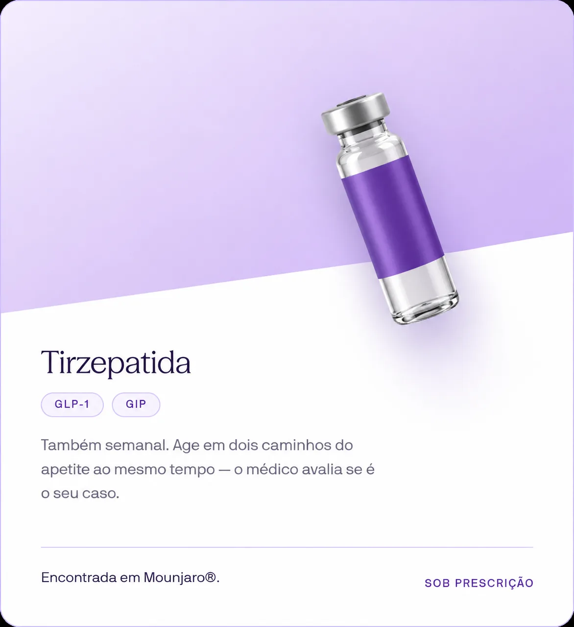 Opção de tratamento disponível apenas sob prescrição médica